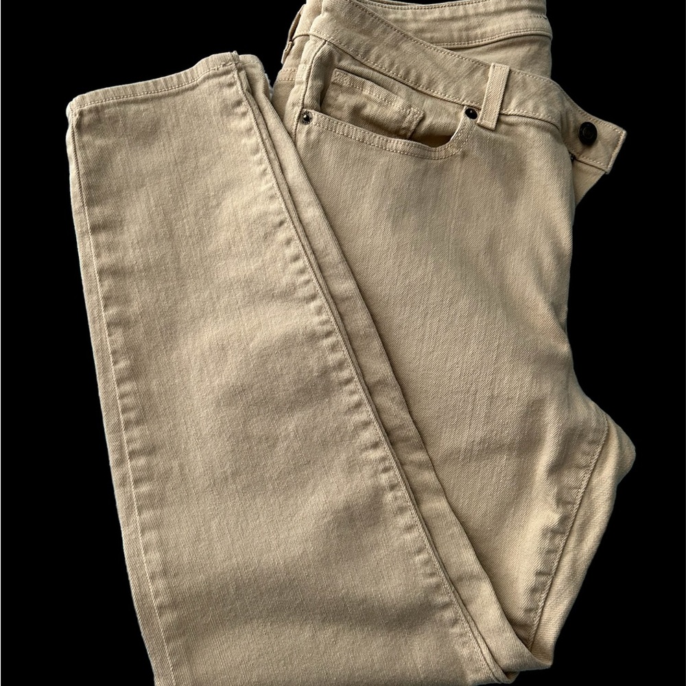 Michael Kors skinny leg tan jeans